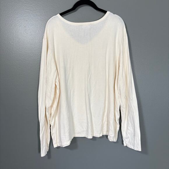 Attention Preppy Glam Beaded Sequin Ivory Knit Top - Size 2X - Women's Plus Size - Picture 5 of 5
